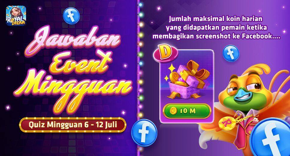 Pengumuman Jawaban dan Pemenang Kuis Royal Dream 6–12 Juli 2026